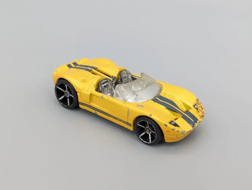 Mattel Hot Wheels Ford GTX-1 Yellow 2007 First Editions 1:64 Car